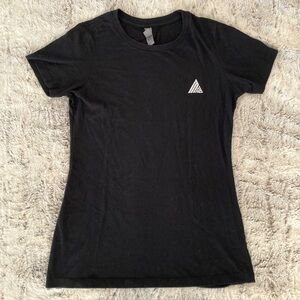 Next Level Apparel Black Tee with White Logo